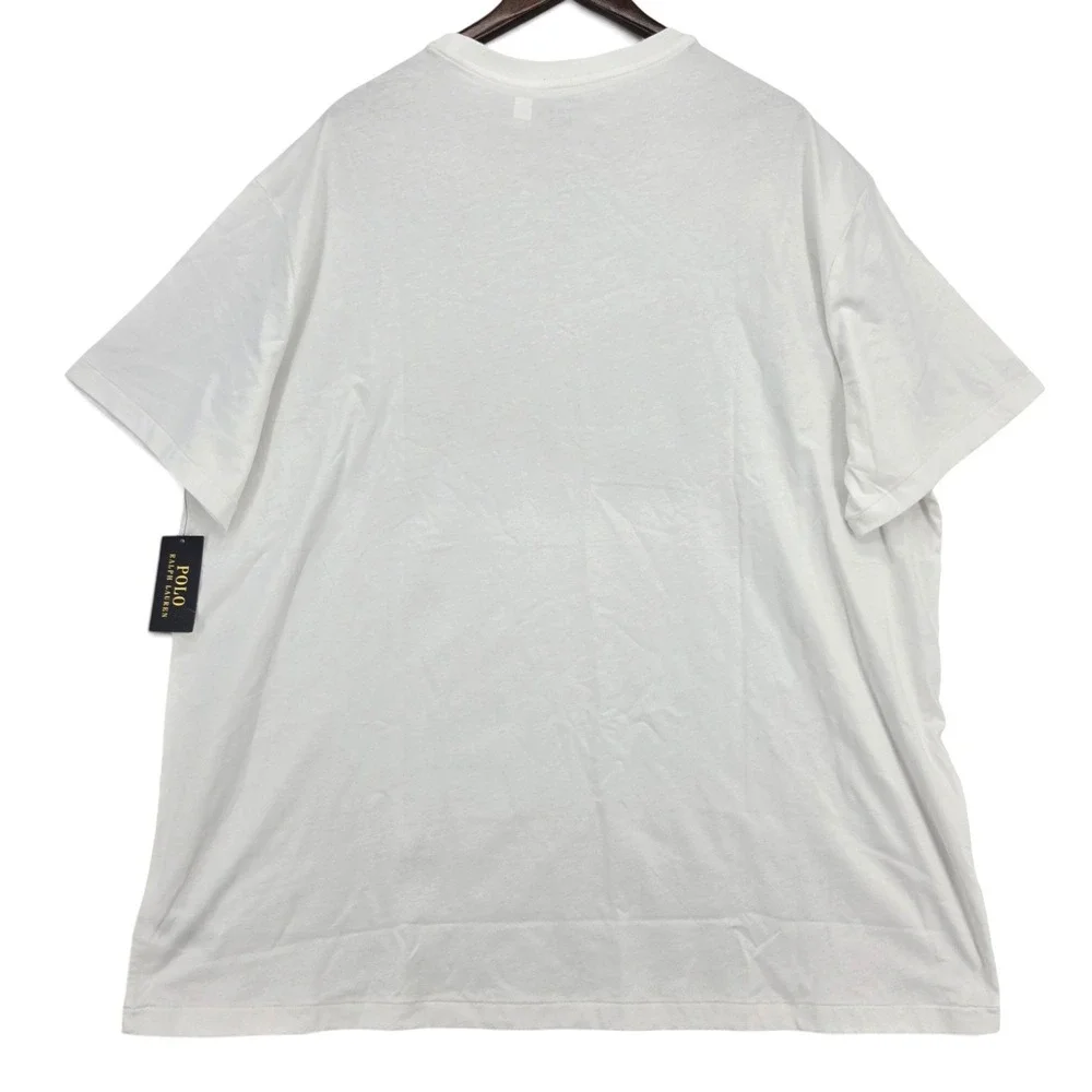 Polo Ralph Lauren Logo Graphic T-Shirt White 3XB Big & Tall 100% Cotton NWT